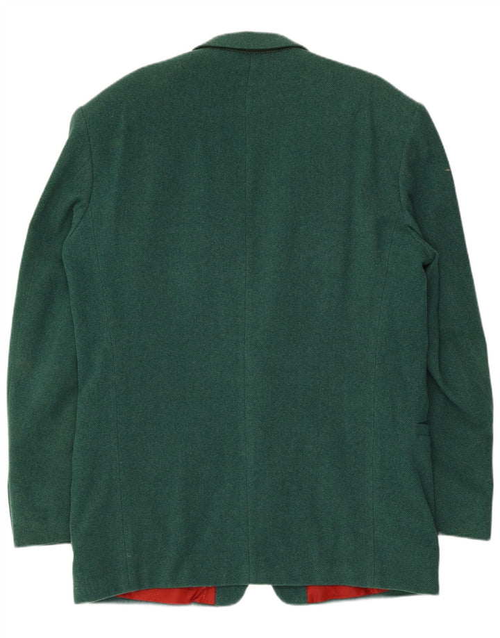 Giacca blazer da uomo a 2 bottoni Redpoint UK 40 grande lana d'agnello verde