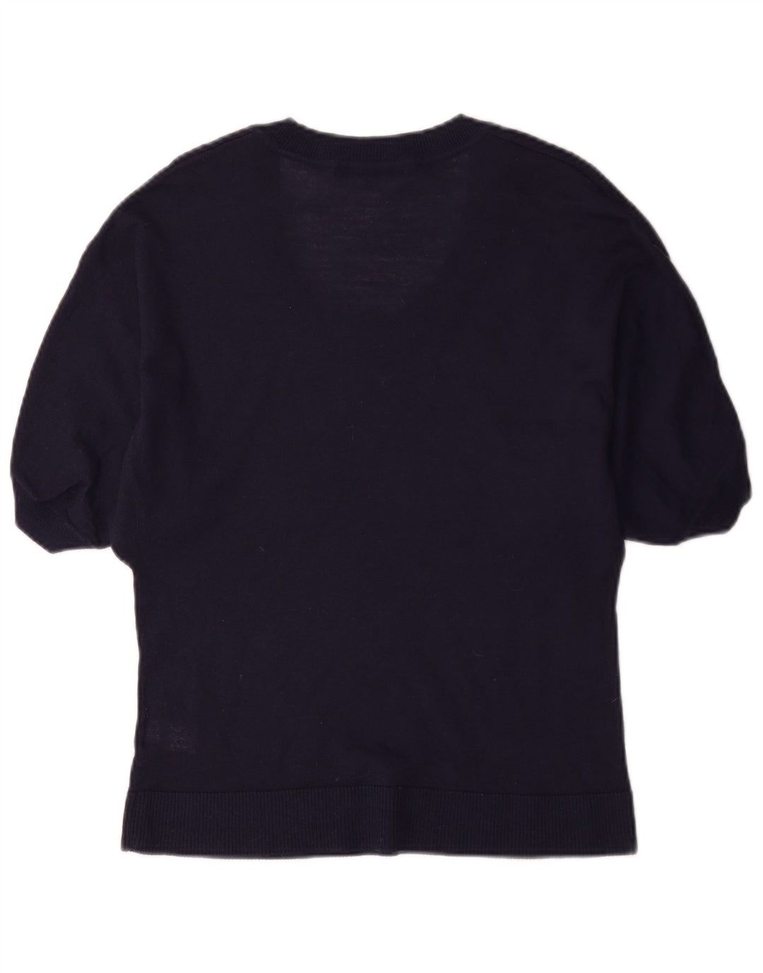 Maglione maglione con scollo a barca da donna Marks & Spencer UK 12 medio blu navy