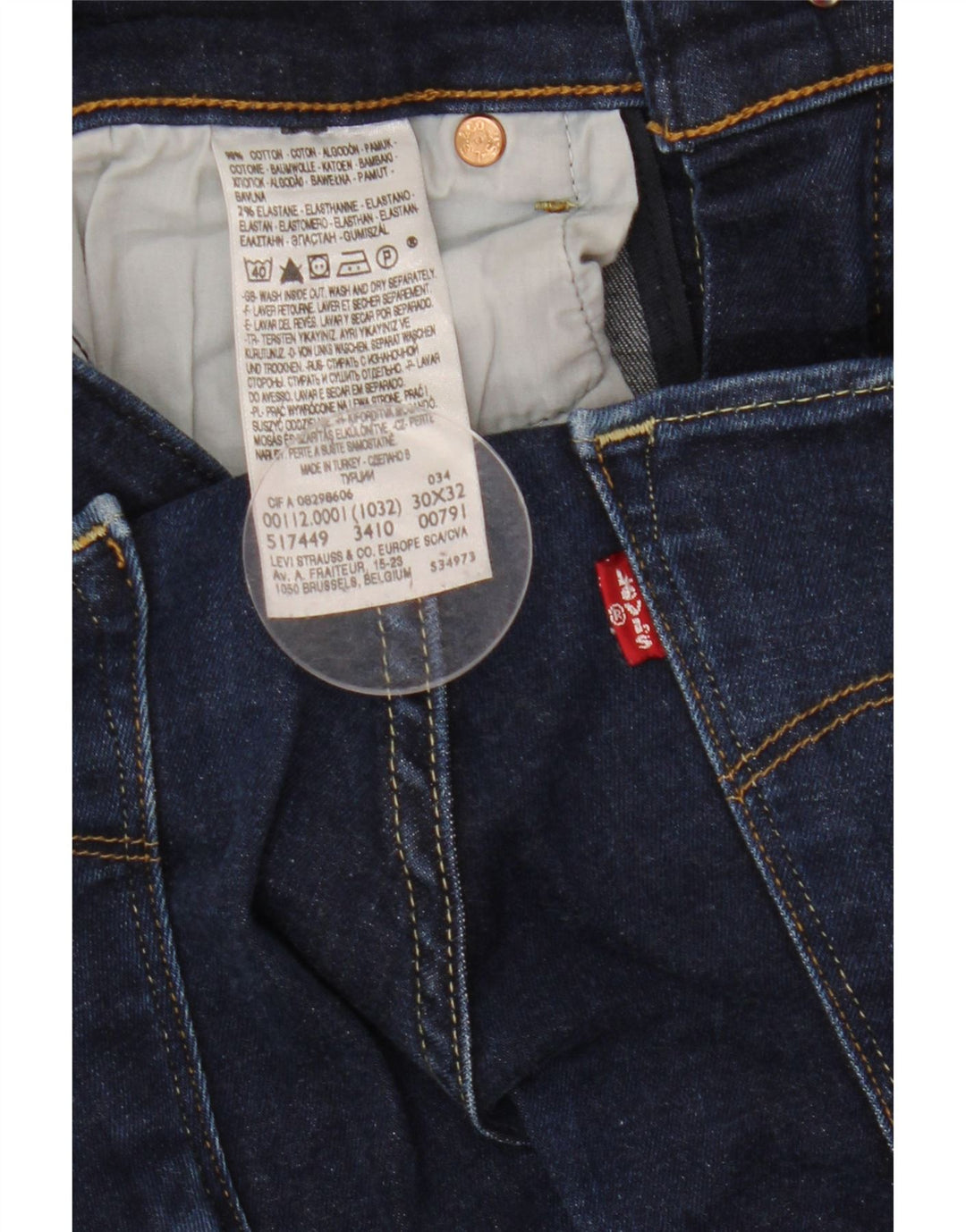Jeans skinny da donna Levi's W30 L32 in cotone blu navy