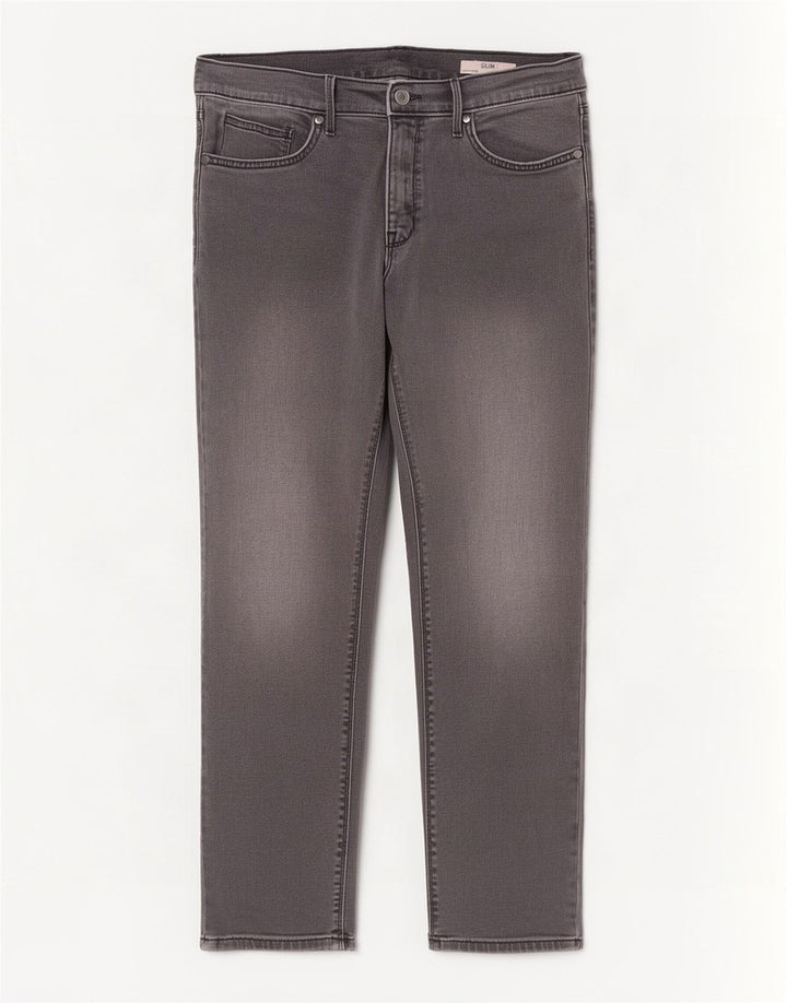 Jeans slim da uomo Marks & Spencer W34 L29 cotone grigio