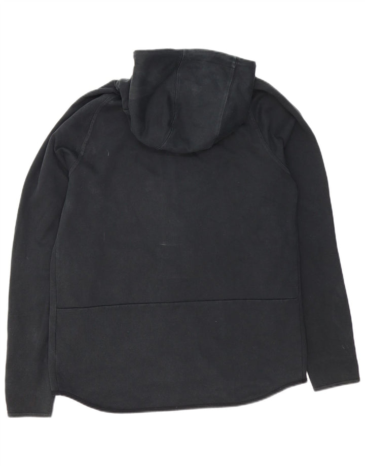 Felpa con cappuccio e zip Nike da uomo in cotone nero medio