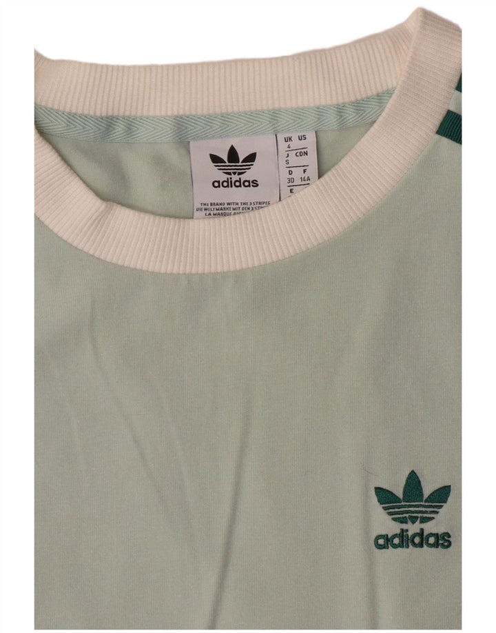 Maglia ADIDAS da donna a manica lunga UK 4 XS Verde