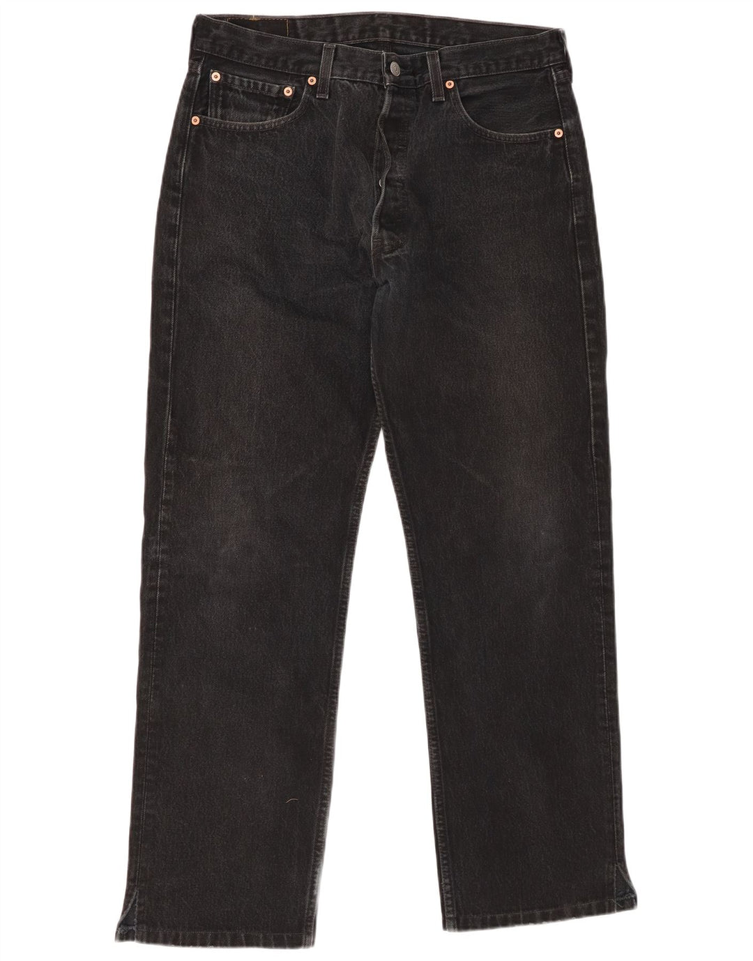 LEVI'S Jeans dritti da uomo 501 W34 L30 cotone nero