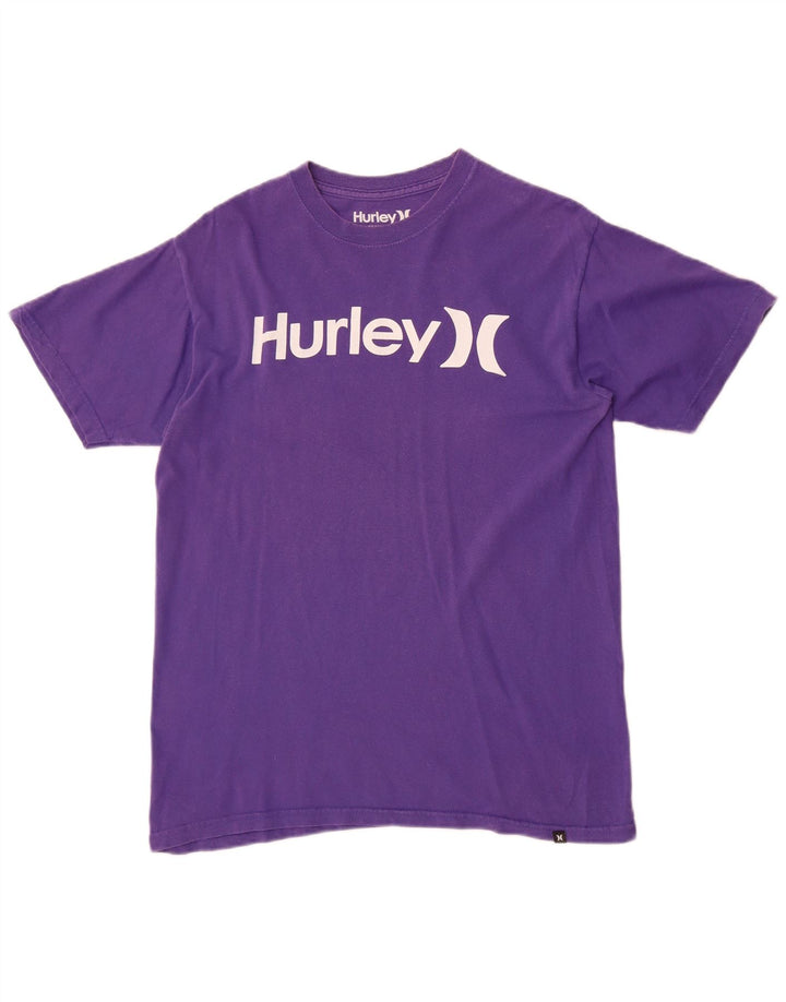 T-shirt grafica da uomo con vestibilità regolare Harley, cotone viola medio