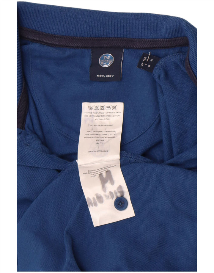 Polo da uomo North Sails in cotone blu navy medio