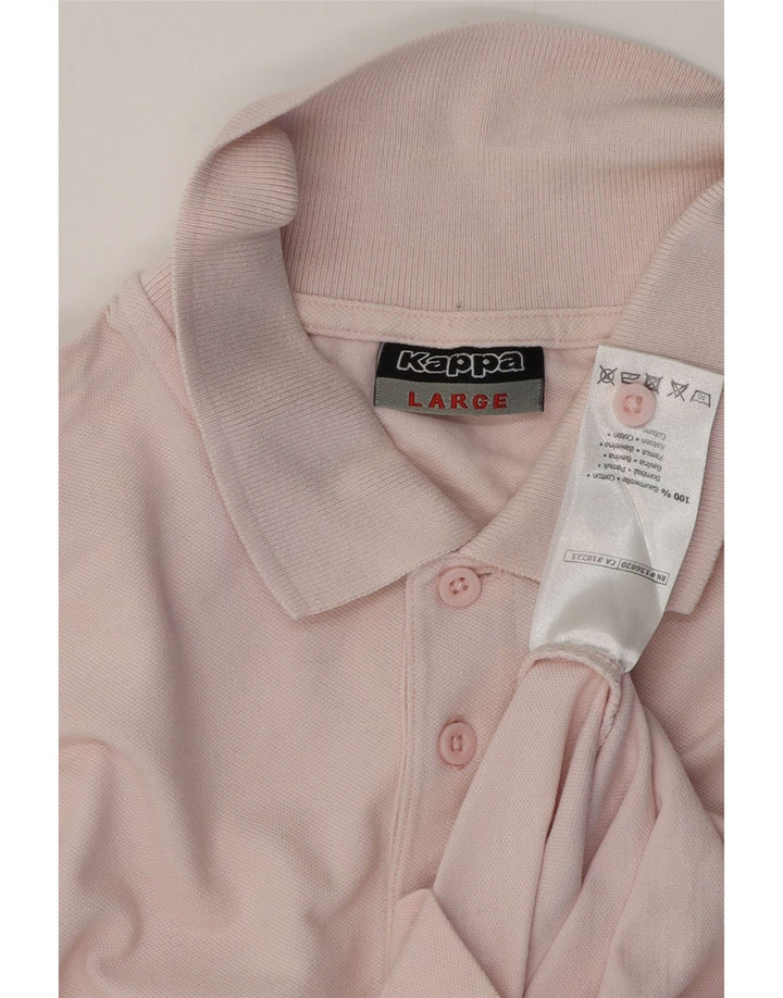 Polo KAPPA Uomo Large Rosa Cotone