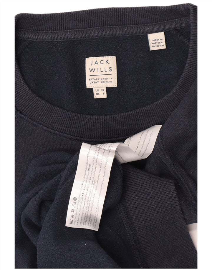 Felpa da donna Jack Wills UK 10 Small Cotone blu navy