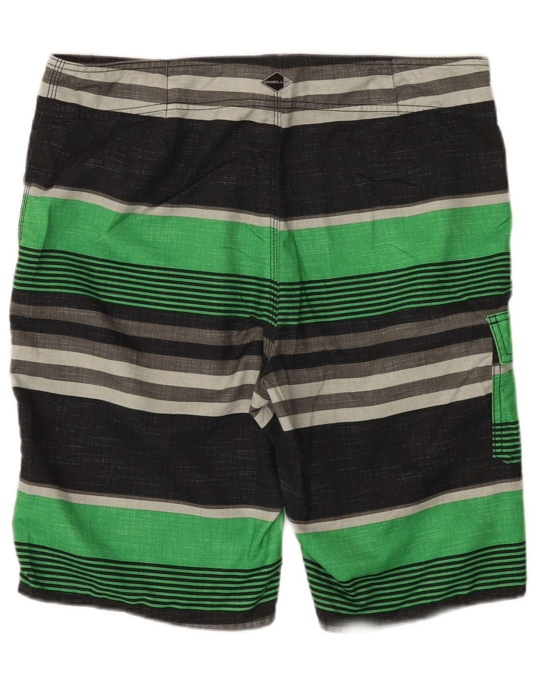 Pantaloncini da bagno da uomo O'Neill grandi in poliestere a righe nere