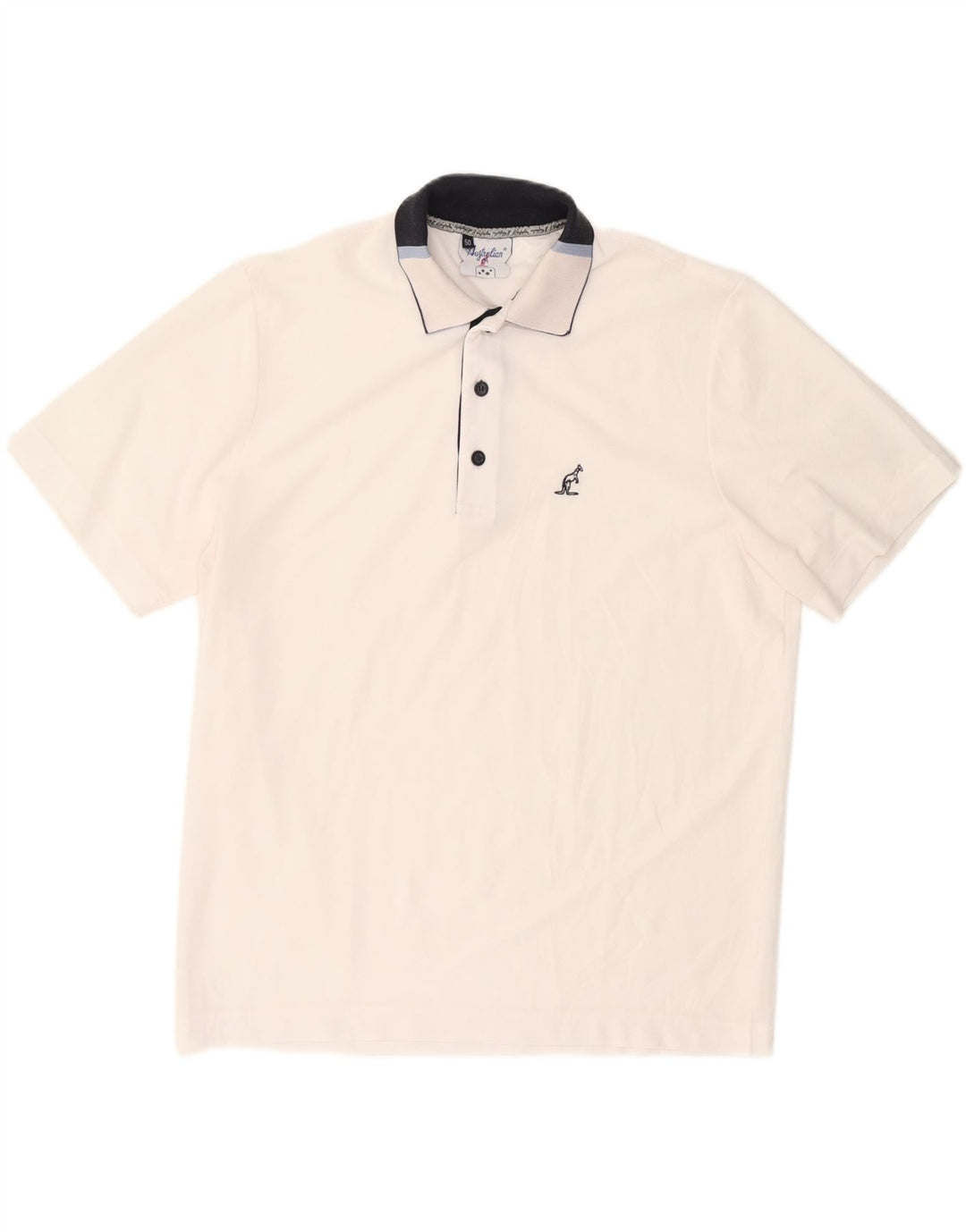 Polo Uomo AUSTRALIAN L'ALPINA IT 50 Medium Bianco Poliestere