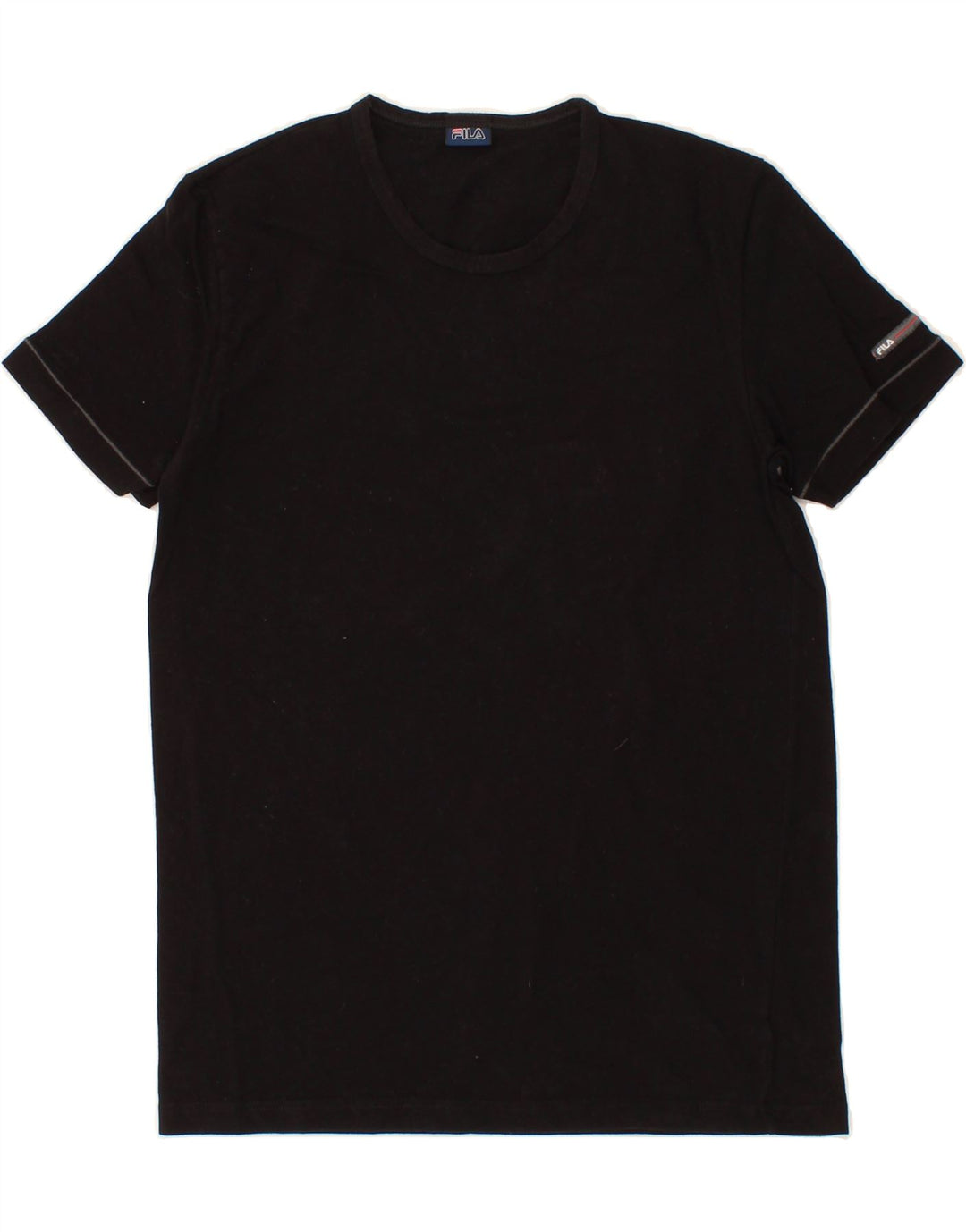 FILA Mens T-Shirt Top Medium Black Cotton Vintage Fila and Second-Hand Fila from Messina Hembry 