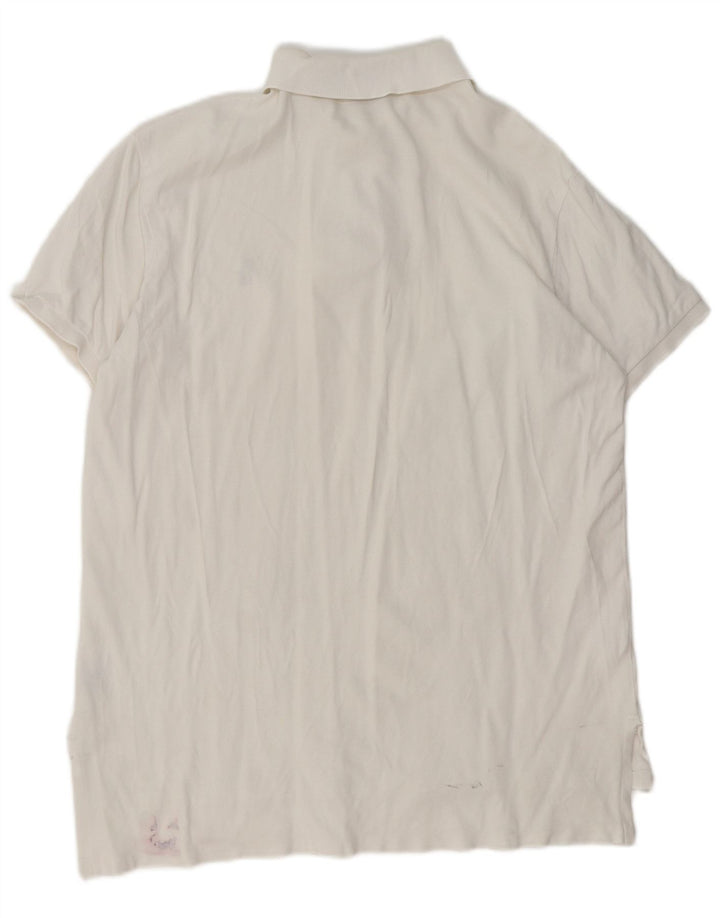 Camicia Polo Ralph Lauren da uomo su misura, taglia grande, in cotone bianco