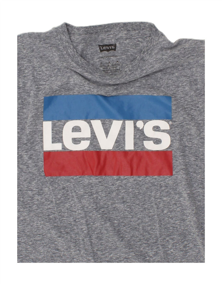 LEVI'S Boys Graphic T-Shirt Top 10-11 Years Medium  Blue Flecked Vintage Levi's and Second-Hand Levi's from Messina Hembry 