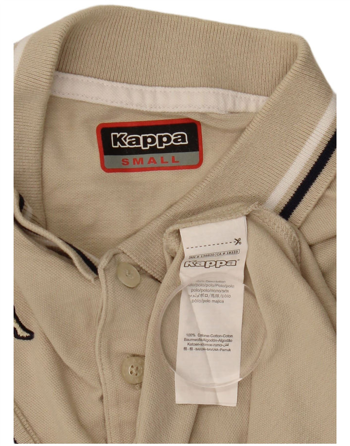 Polo Uomo Kappa Small Beige In Cotone