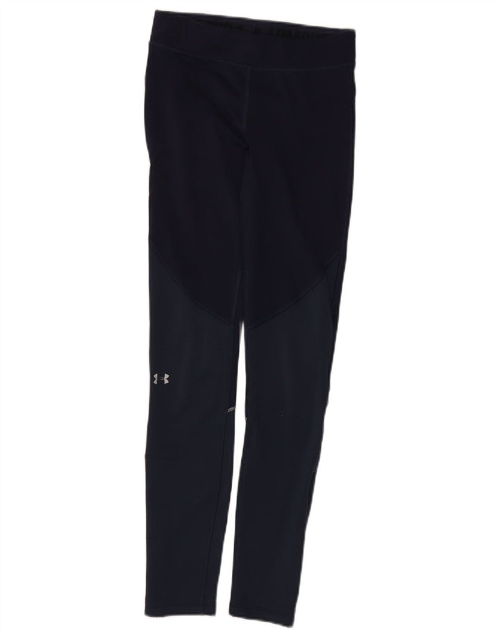 Leggings da donna Under Armour UK 4 XS Poliestere color block blu navy