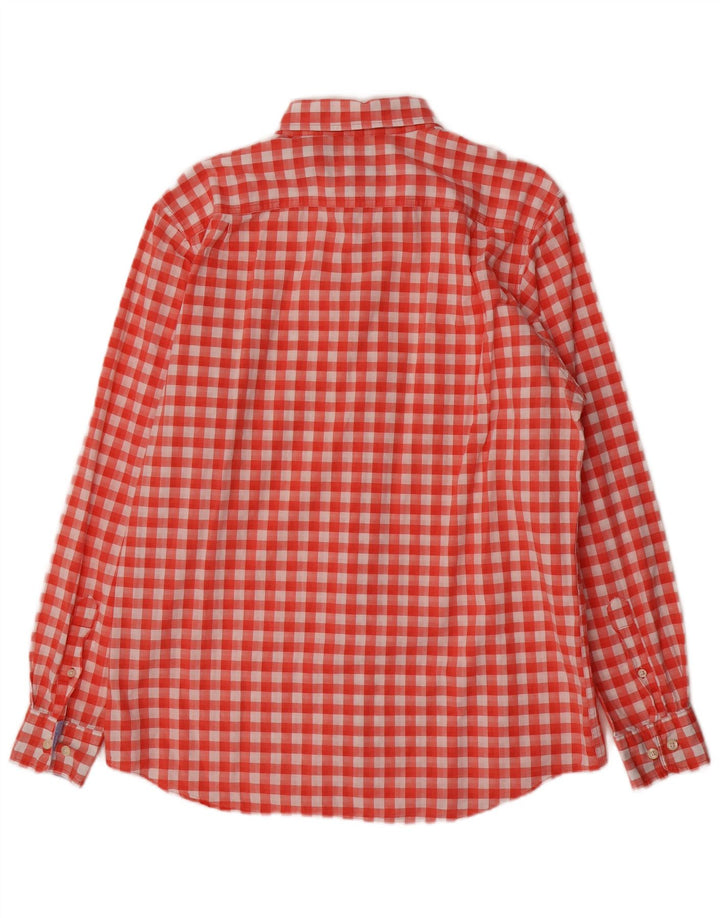 Camicia da uomo Nautica in cotone a quadretti rosso medio