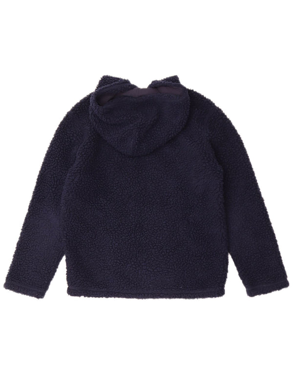 Maglione in pile da ragazza Champion con cappuccio e zip, 11-12 anni, grande, blu navy