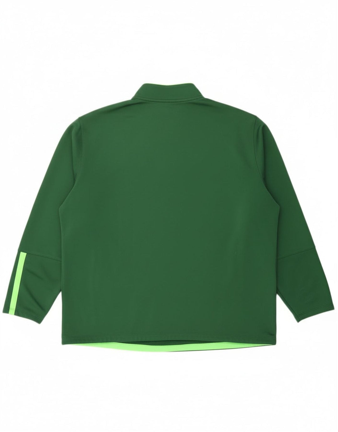 Top della tuta da ginnastica Nike Therma-Fit con collo e zip da uomo 2XL verde poliestere
