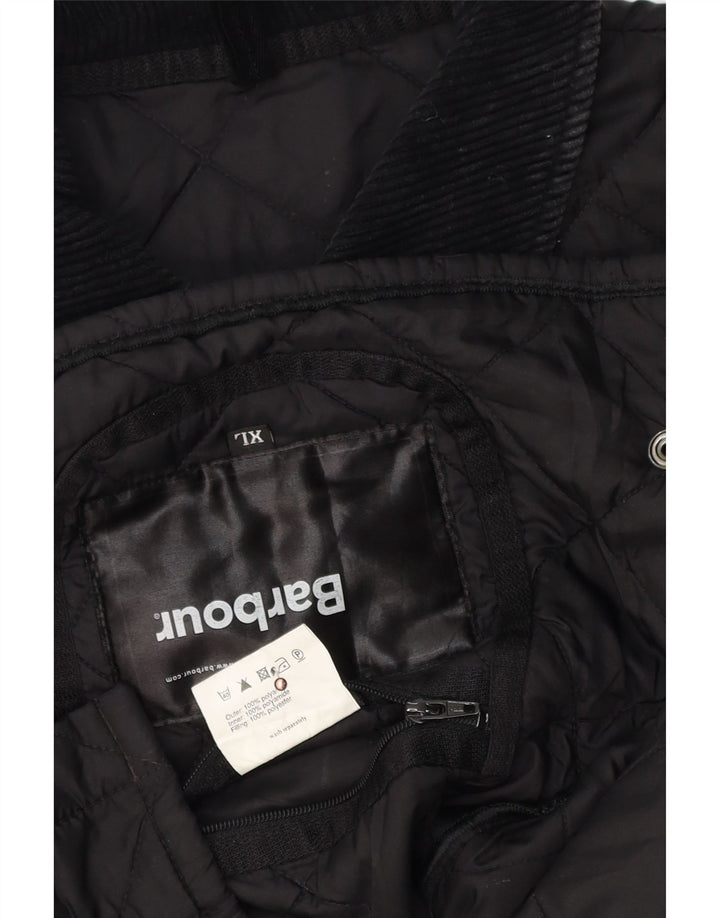 Giacca trapuntata da donna Barbour UK 18 XL nera in poliammide