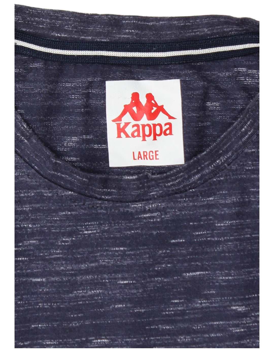 T-shirt da uomo KAPPA Top grande in poliestere chiazzato blu navy