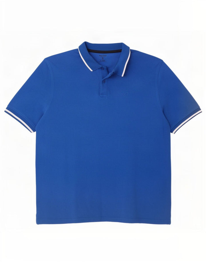 Polo da uomo James Pringle XL in cotone blu