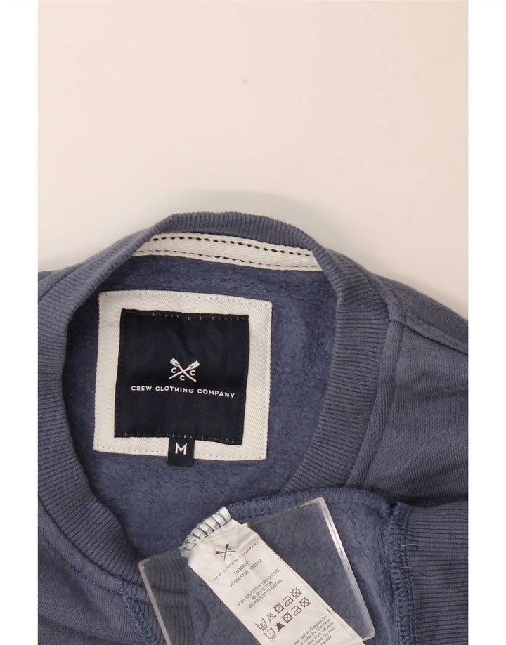Crew Clothing Felpa da uomo Maglione in cotone blu medio