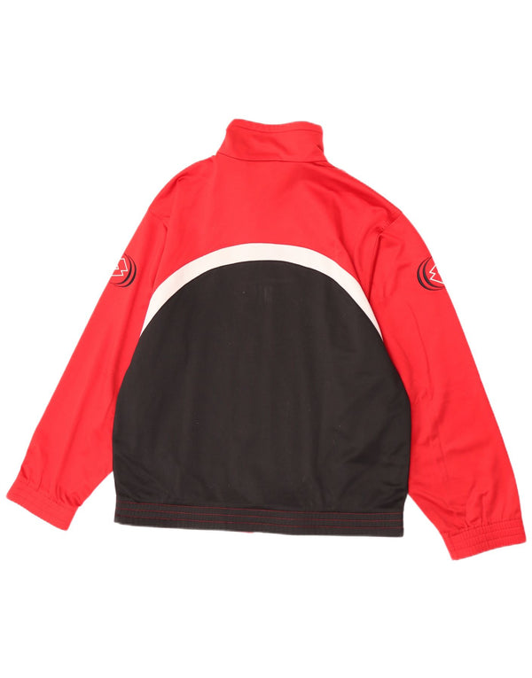 Giacca da ginnastica grafica da uomo Lotto UK 38/40 Medium Red Colourblock