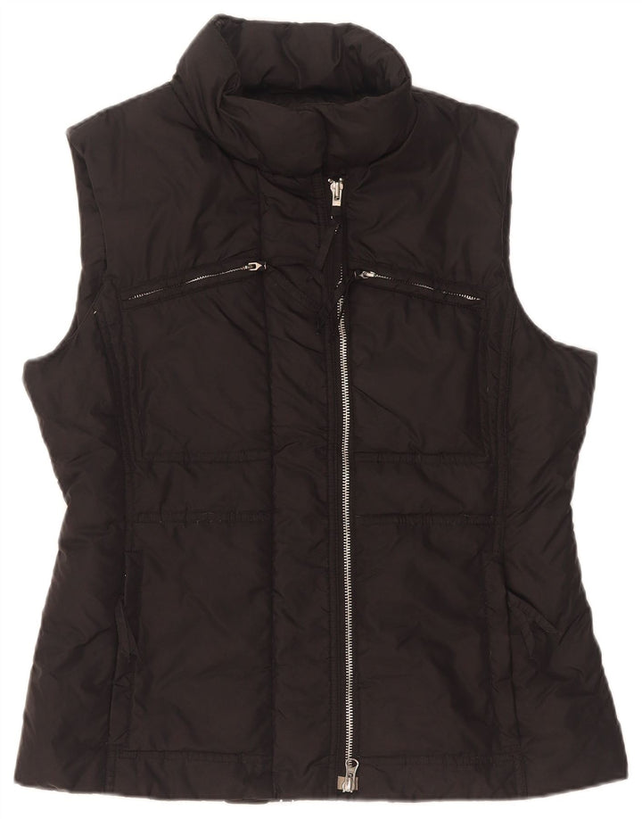 Gilet imbottito da donna Benetton UK 14 medio nero