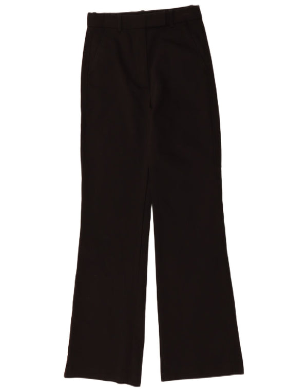 Pantaloni da abito dritti da donna Massimo Dutti EU 36 XS W26 L32 Cotone nero