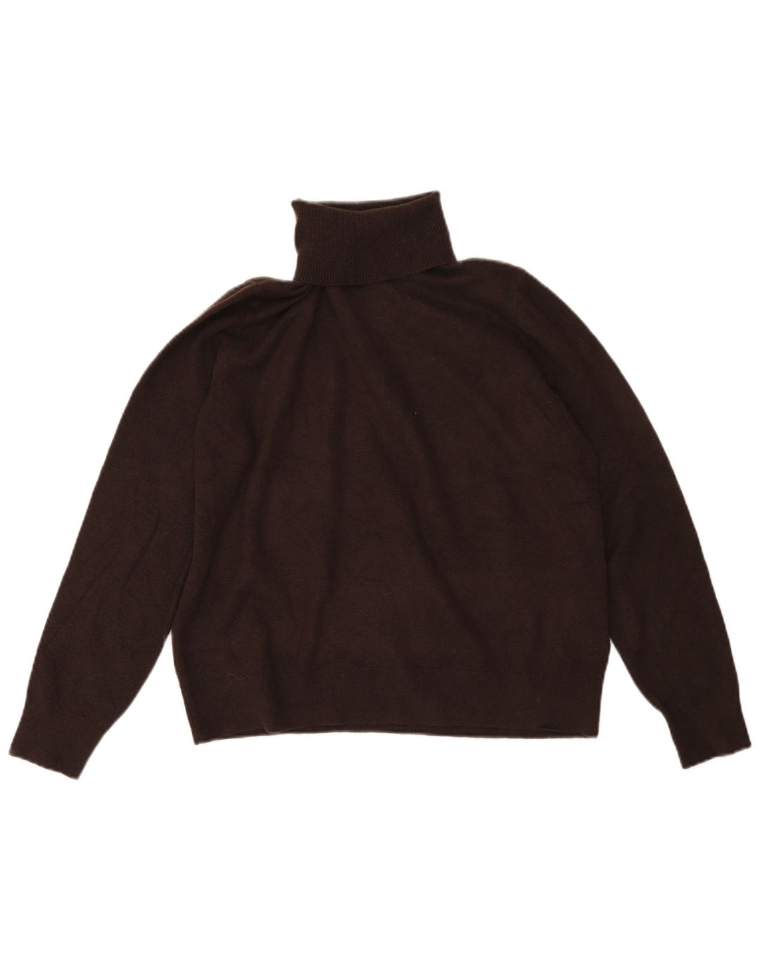 Maglione maglione a collo alto da donna Marks & Spencer UK 14 Marrone medio