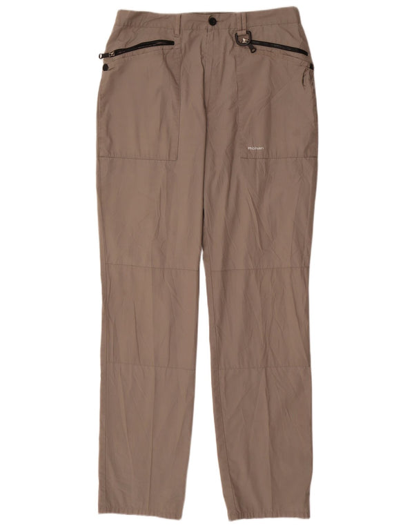Pantaloni cargo da escursionismo da uomo Rohan W34 L32 Poliestere beige