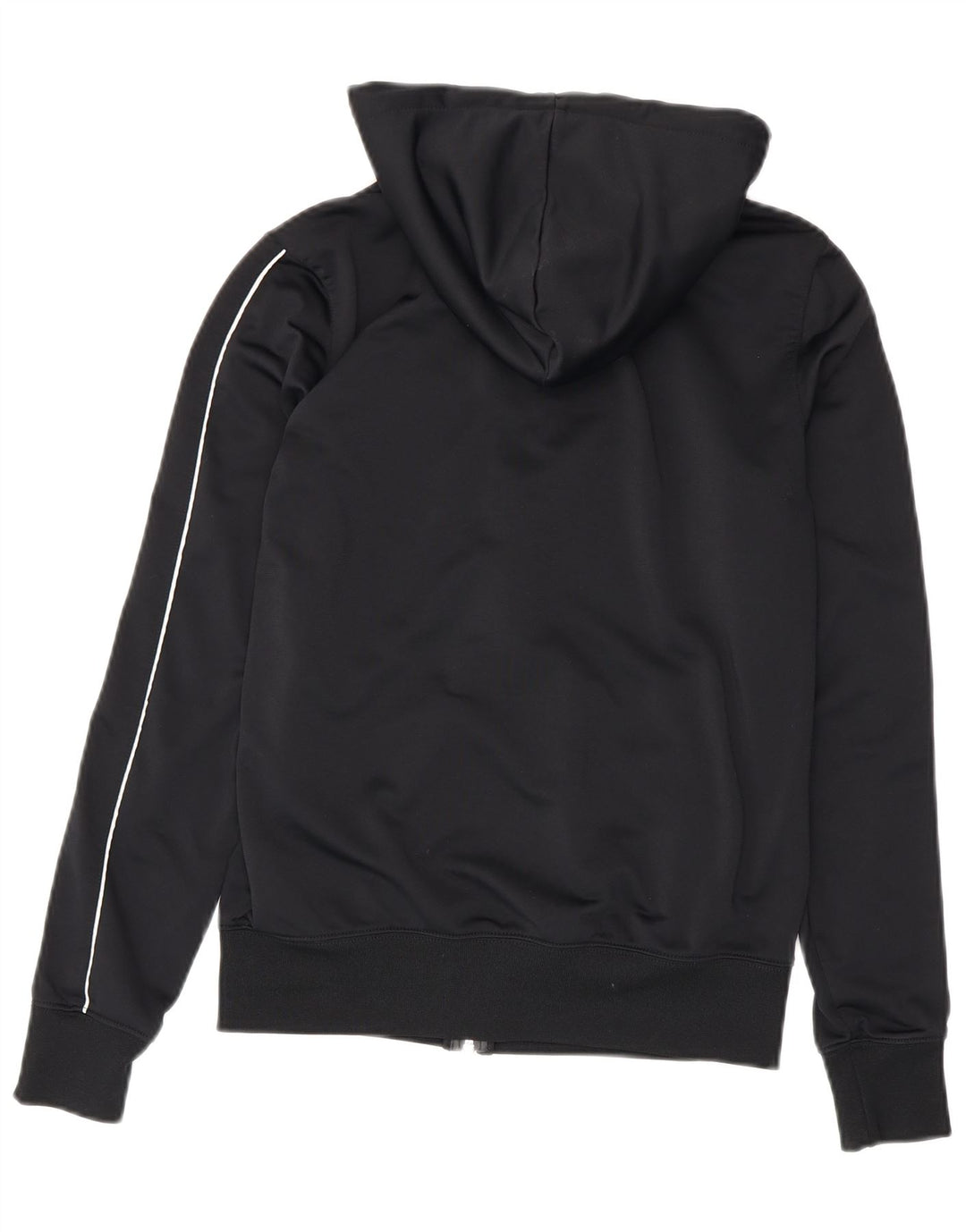 Felpa con cappuccio e zip grafica da donna Nike UK 12 poliestere nero medio