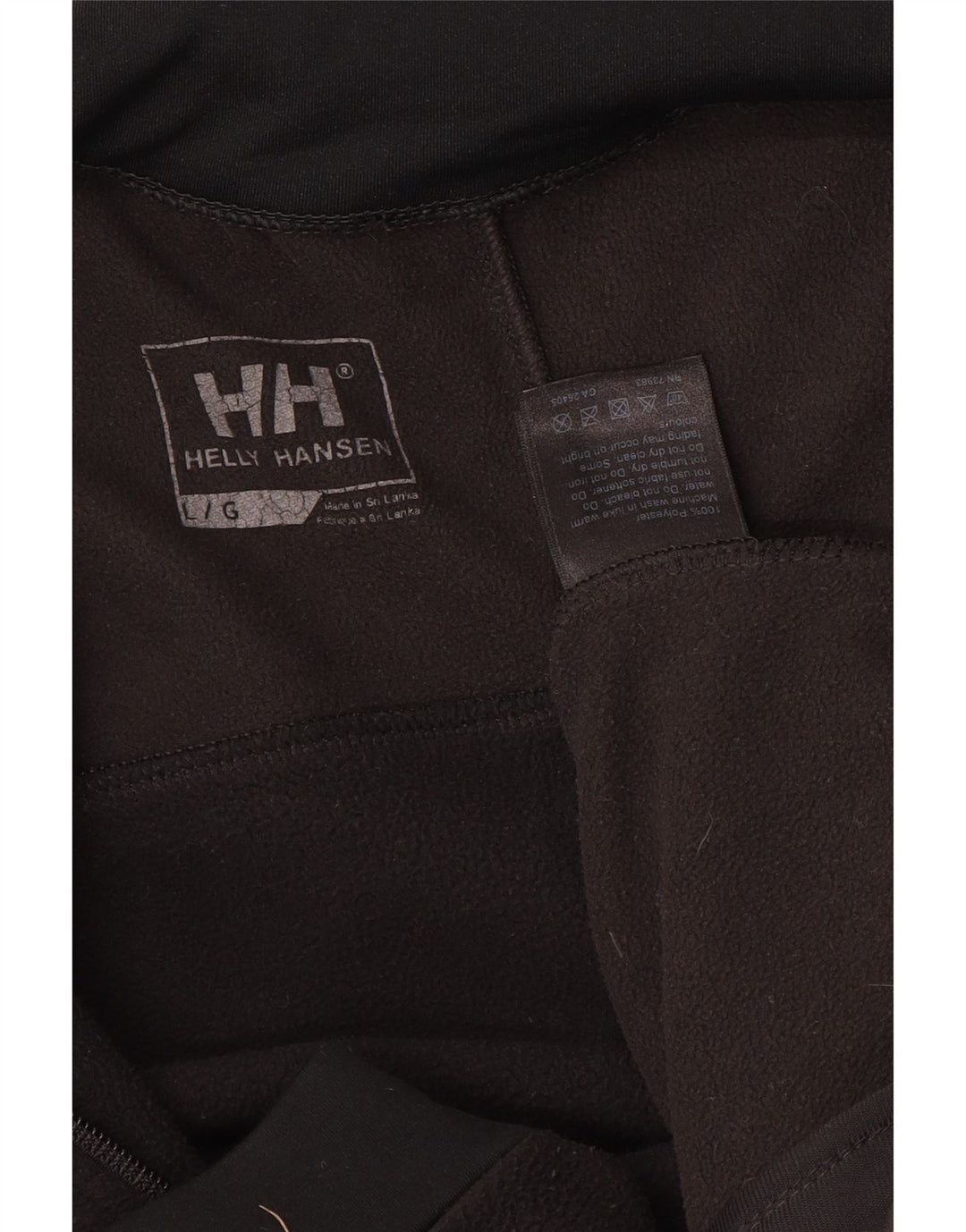 Giacca in pile da uomo HELLY HANSEN UK 40 Large Nero Colourblock Poliestere