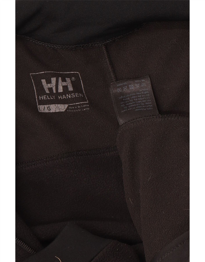 Giacca in pile da uomo HELLY HANSEN UK 40 Large Nero Colourblock Poliestere