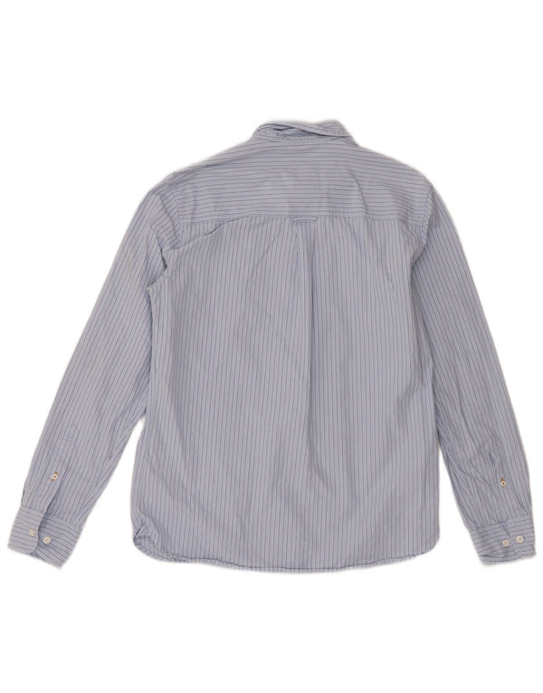 Camicia da uomo Fat Face piccola in cotone gessato blu
