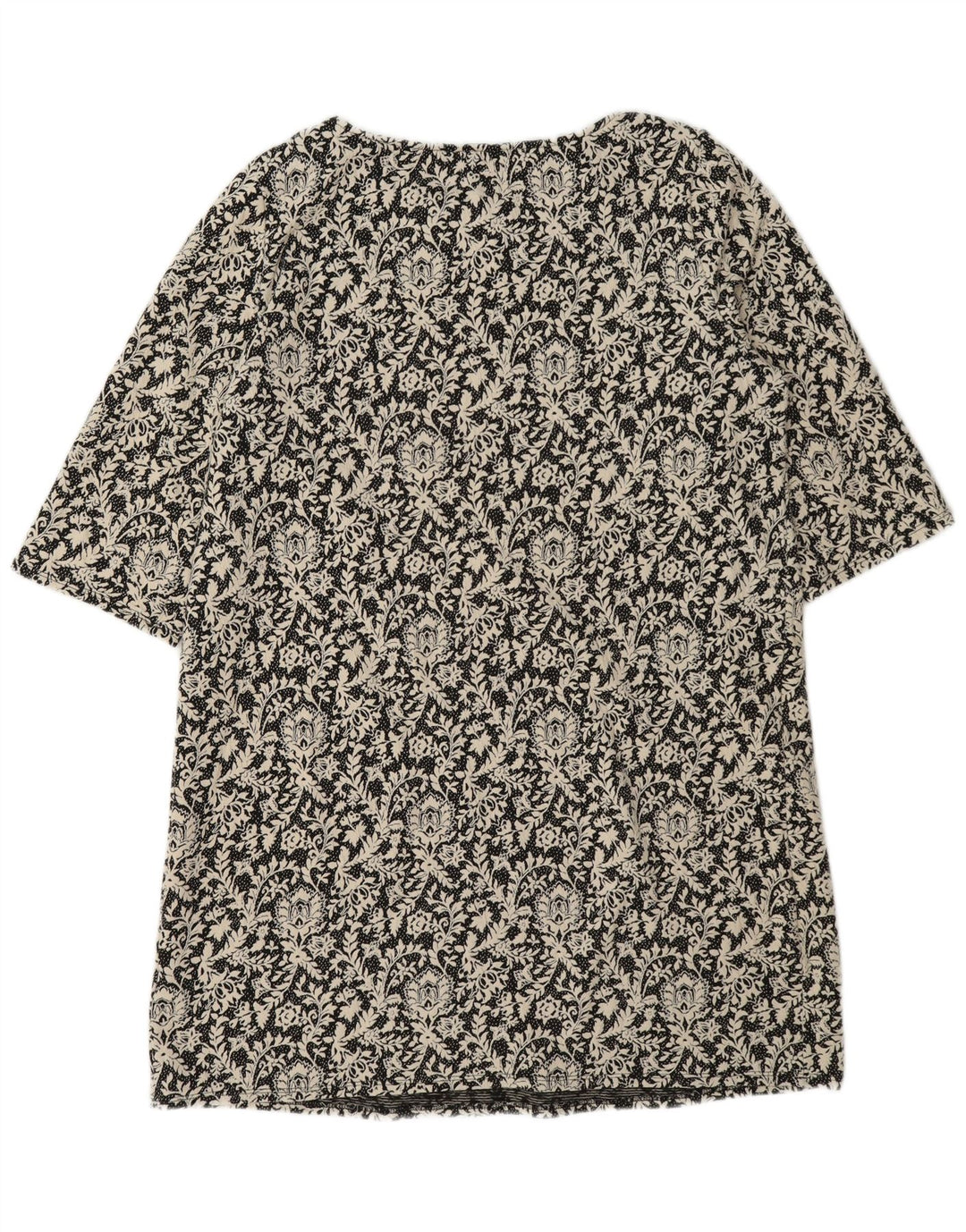 Abito a trapezio da donna Monsoon UK 16 Grande cotone floreale nero