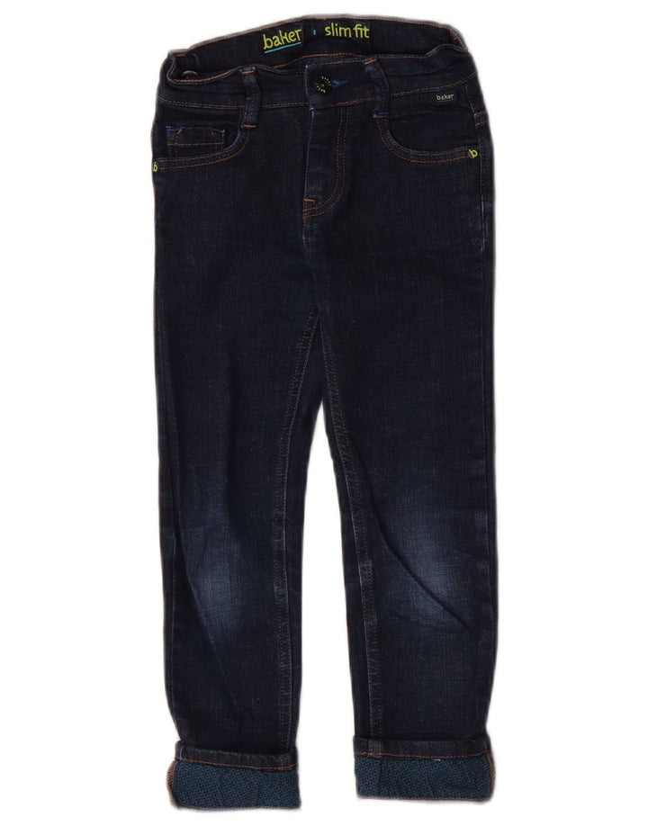 Jeans slim da ragazzo Ted Baker 5-6 anni W20 L20 cotone blu navy