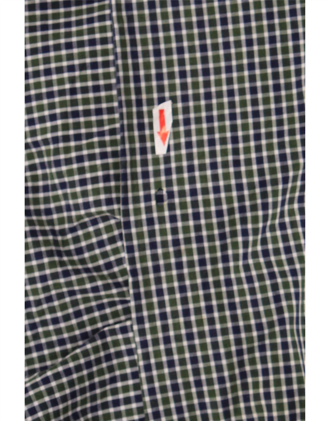 Camicia da uomo dal taglio classico Chaps in cotone a quadretti verde medio