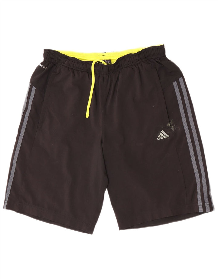 Pantaloncini sportivi Adidas Climacool da ragazzo 15-16 anni in poliestere nero