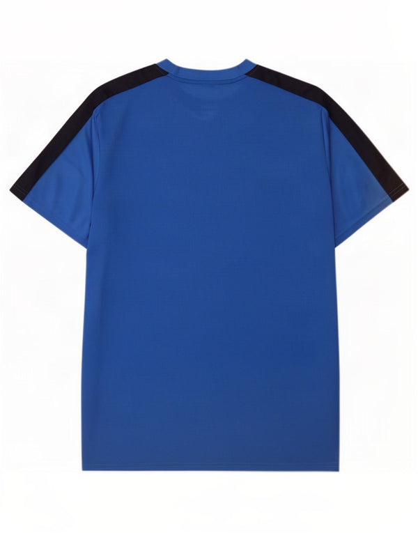 T-shirt Nike Dri Fit Slim da uomo 2XL blu poliestere color block