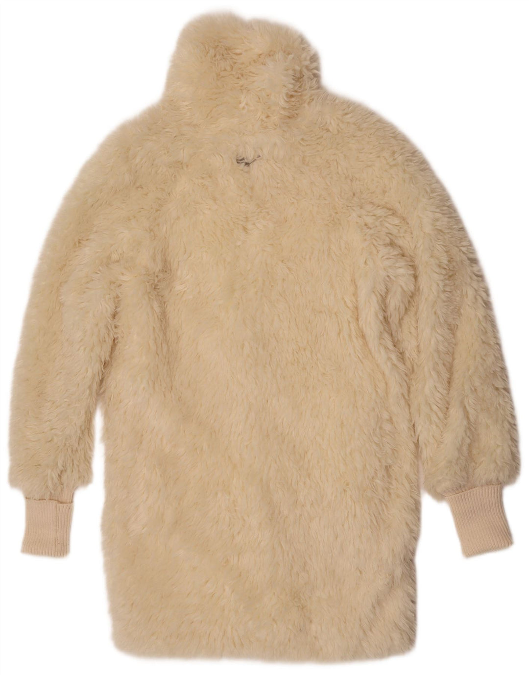 Cappotto da donna in pelliccia sintetica Gas UK 14 medio bianco sporco