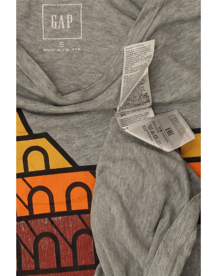 Gap Maglietta grafica da uomo Roma Top in cotone chiazzato grigio piccolo