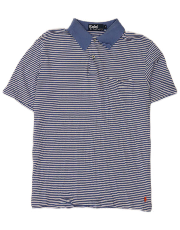 Camicia da uomo Polo Ralph Lauren gessato blu medio
