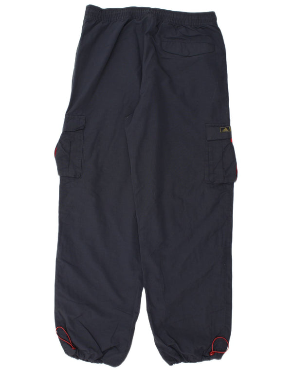 Pantaloni cargo da uomo Adidas Joggers medi W32 L31 blu navy in poliammide