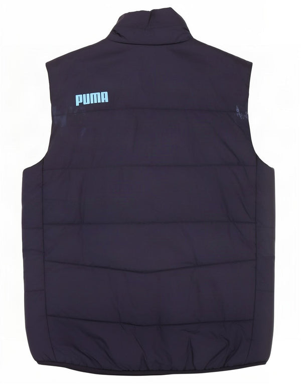 Gilet imbottito con grafica Puma da uomo Olympique De Marsiglia UK 34 XS blu navy