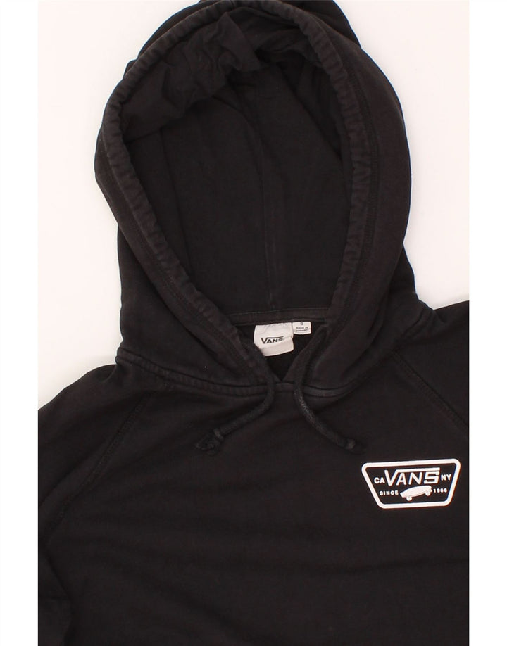 VANS Womens Hoodie Jumper UK 10 Small Black Cotton Vintage Vans and Second-Hand Vans from Messina Hembry 