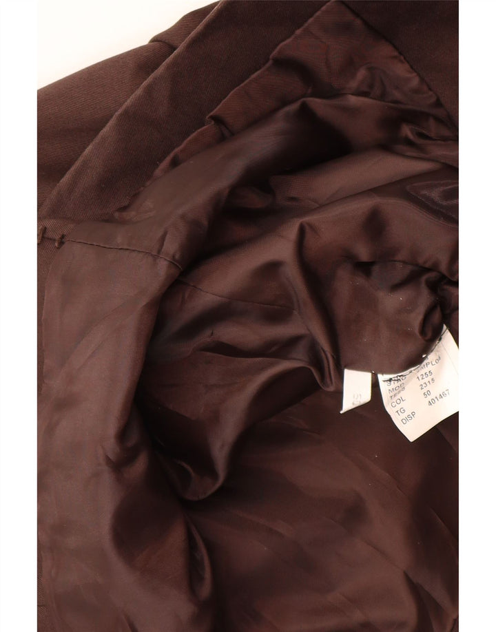 Giacca Blazer da Uomo a 3 Bottoni Iceberg IT 50 Large Marrone Viscosa