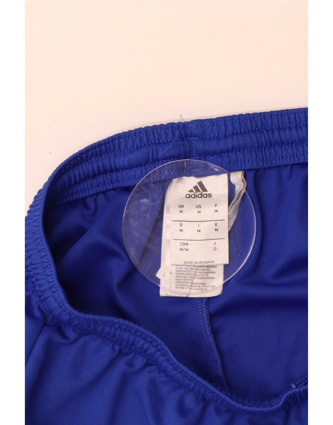Pantaloncini sportivi Adidas Climalite da uomo in poliestere blu medio