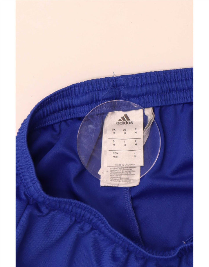 Pantaloncini sportivi Adidas Climalite da uomo in poliestere blu medio