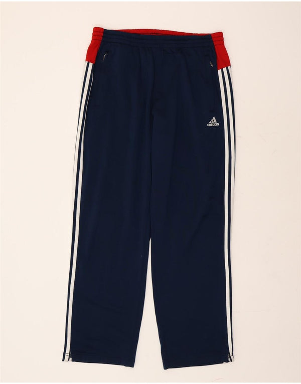 ADIDAS Mens Tracksuit Trousers UK 42/44 Large  Navy Blue Colourblock