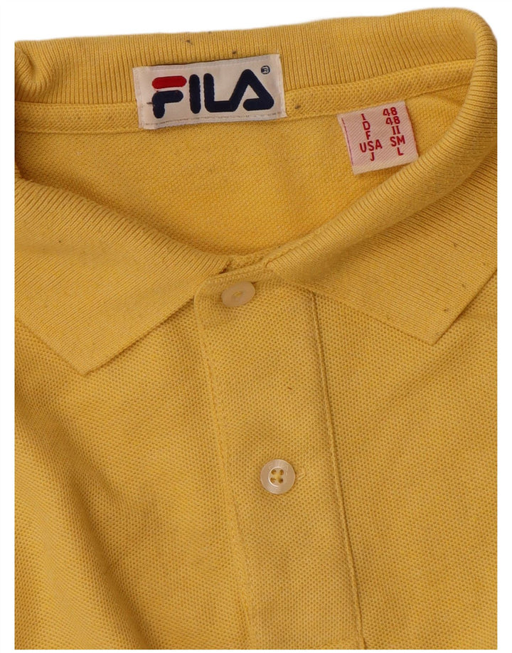 Polo Uomo Fila IT 48 Cotone Giallo Medio